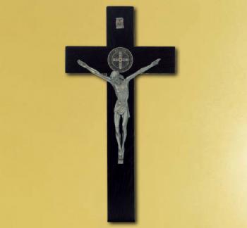 FOTOCRUZ SAN BENITO madera nogal base (30 cms)