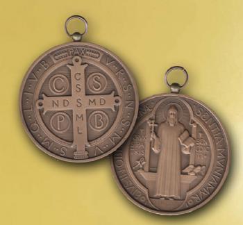 FOTOMEDALLA SAN BENITO bronce (4,7 cm)